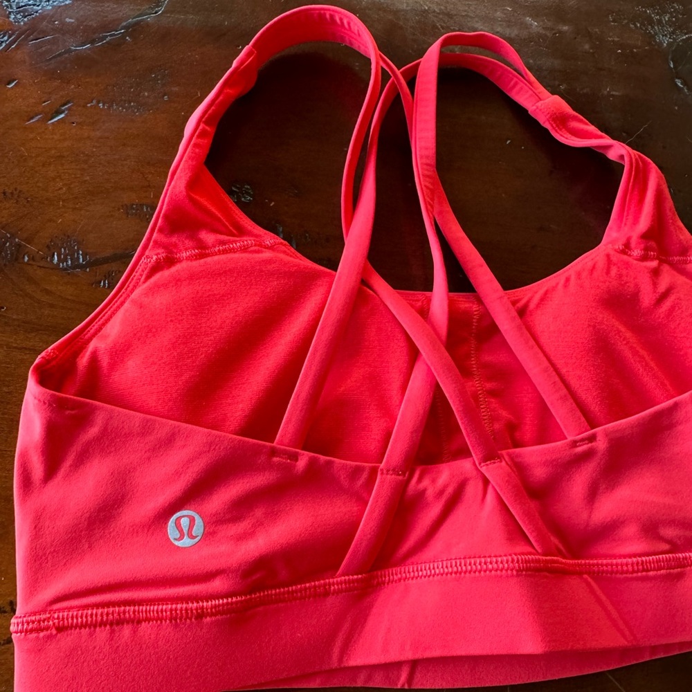 Red Grenadine LuluLemon Energy Bra Size 8 : Worn one time